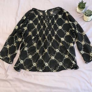 Sheer Empire Waist Top 🌟